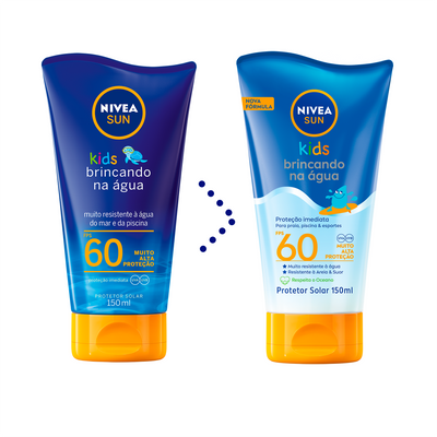 NIVEA SUN Protetor Solar Kids Brincando na Água FPS60 150ml