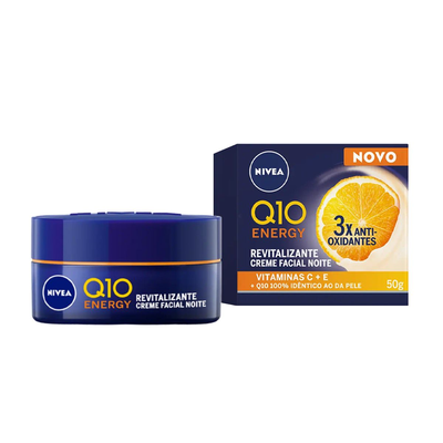 NIVEA Creme Facial Antissinais Noite Q10 Energy 50g