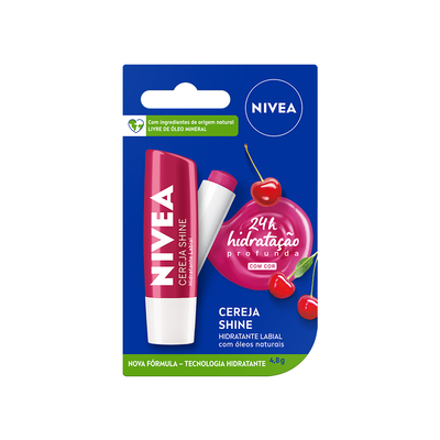 NIVEA Hidratante Labial Cereja Shine 4,8 g